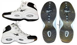 Allen Iverson 2001 NBA All-Star Game Worn & Dual Signed Sneakers - Awarded MVP (RGU Authenticated)