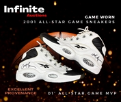 Allen Iverson 2001 NBA All-Star Game Worn & Dual Signed Sneakers - Awarded MVP (RGU Authenticated)