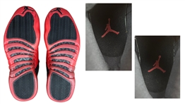 Michael Jordan 1997 Eastern Conference Finals Game Worn Air Jordan XII Sneakers – Attributed to Games 3/4/5 (MEARS Authenticated, Teammate LOA, Cancer Society Provenance)