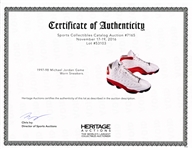 Michael Jordan 1997-98 Chicago Bulls Game Worn Air Jordan XIII Sneakers Last Dance Season - Heritage Auctions COA