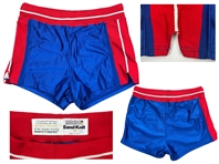 Isiah Thomas 1986 Detroit Pistons PHOTO MATCHED Game Worn Road Shorts (RGU Match LOA)