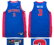 Ben Wallace 2002-03 Detroit Pistons Game Worn & Signed Road Jersey - DPOY Season