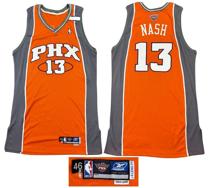 Steve Nash 2004-05 Phoenix Suns Game Worn Road Alternate Jersey