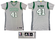Kelly Olynyk 2014-15 Boston Celtics PHOTO MATCHED Game Worn Alternate Home Jersey - NBA/Meigray LOA