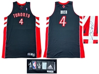 Chris Bosh 2008-09 Toronto Raptors PHOTO MATCHED Game Worn Road Jersey - Meigray LOA