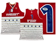 Tracy McGrady Signed Authentic WEST NBA All-Star Jersey - PSA Sticker