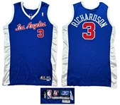 Quentin Richardson 2002-03 Los Angeles Clippers Game Worn Road Jersey - Visible Wear