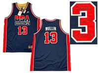 Chris Mullin Signed & Inscribed Authentic Nike "Dream Team" Navy Jersey - Denver Autographs COA