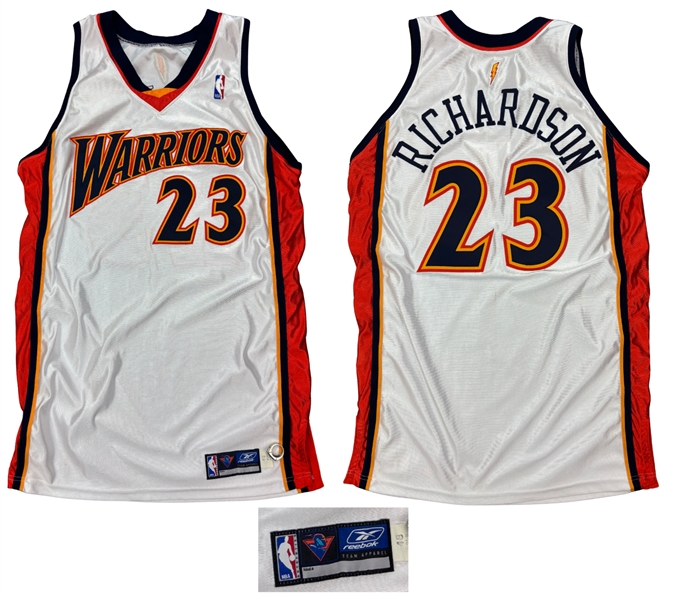Jason Richardson Golden State Warriors Team Issued Home Game Jersey