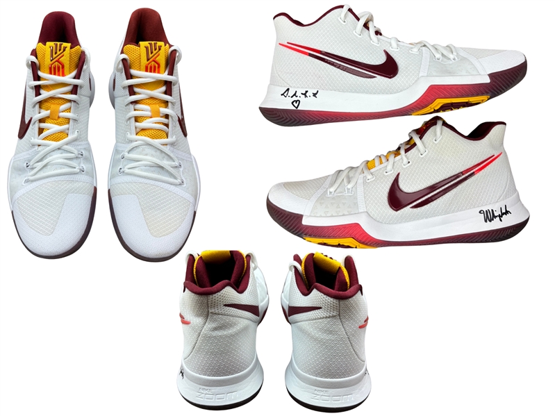 Kyrie Irving 5/25/2017 Cleveland Cavaliers 2017 EC Finals Game 5 Worn Signed & Inscribed Nike Sneakers (Meigray & RGU Match LOAs)