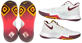 Kyrie Irving 5/25/2017 Cleveland Cavaliers 2017 EC Finals Game 5 Worn Signed & Inscribed Nike Sneakers (Meigray & RGU Match LOA's)