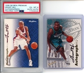 1996 & 1997 Grant Hill Skybox Autographics Cards - PSA 6/Auth Auto & Raw