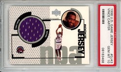 1998 Vince Carter Upper Deck Game Jersey ROOKIE #GJ43 - PSA 10 Gem Mint