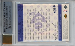 1997-98 Anfernee Penny Hardaway UD3 Season Ticket Autographs #AH - BGS 9 Mint