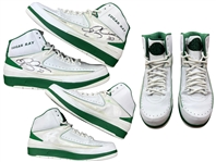 Ray Allen Boston Celtics Game Worn & Dual Signed "Air Jordan II" Player Edition Sneakers
