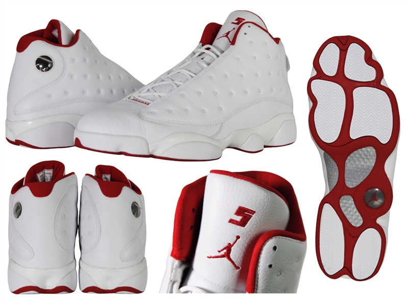 Juwan Howard Air Jordan XIII White/White Rare Player Issued Sneakers (Houston Rockets) - NEW