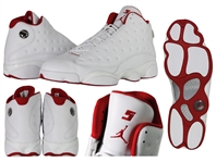 Juwan Howard Air Jordan XIII White/White Rare Player Issued Sneakers (Houston Rockets) - NEW
