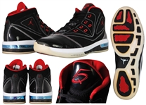 Quentin Richardson Air Jordan Black/Red Rare Player Issued Sneakers Size 16.5