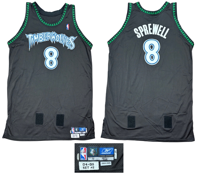 Latrell Sprewell 2004-05 Minnesota Timberwolves Game Worn Road Jersey (Timberwolves Equipment Manager & GF LOA)