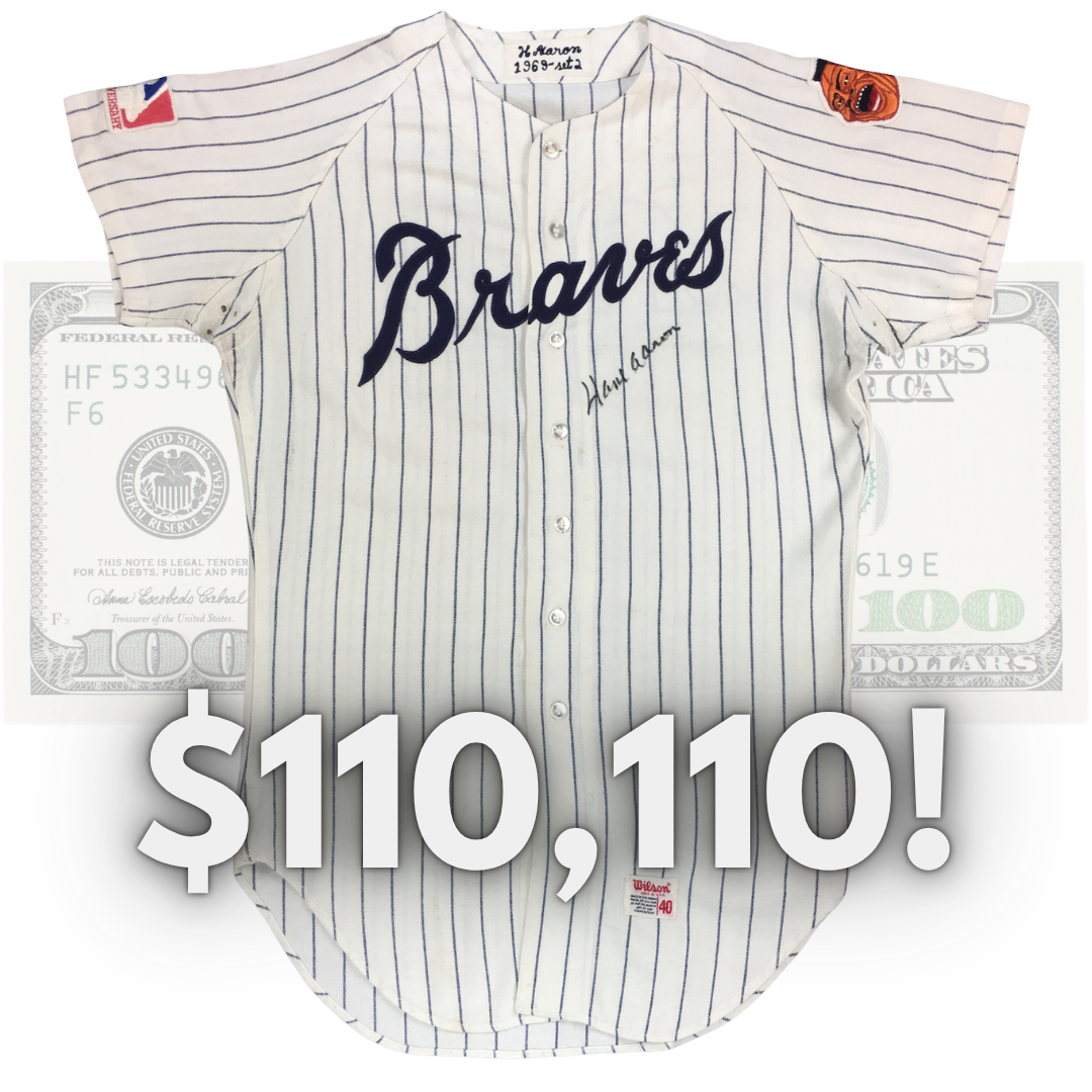 Hank Aaron Game Worn